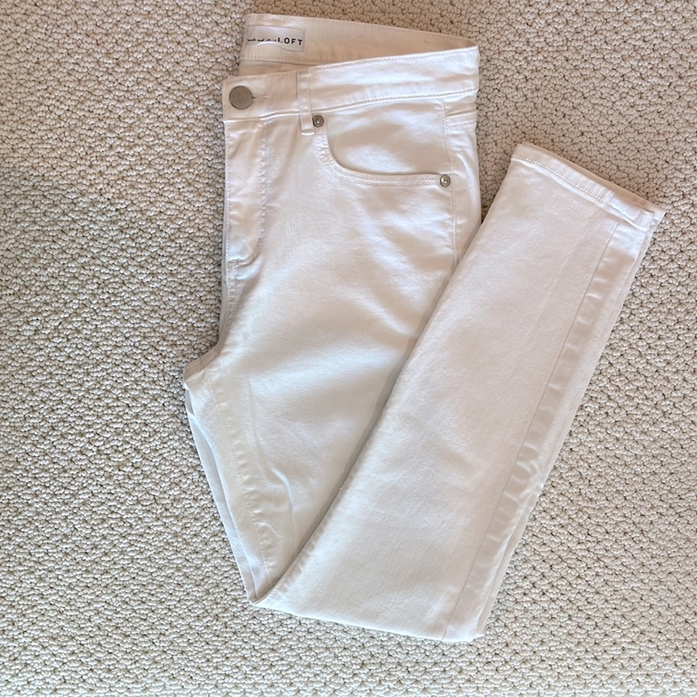 Loft Skinny denim jeans white